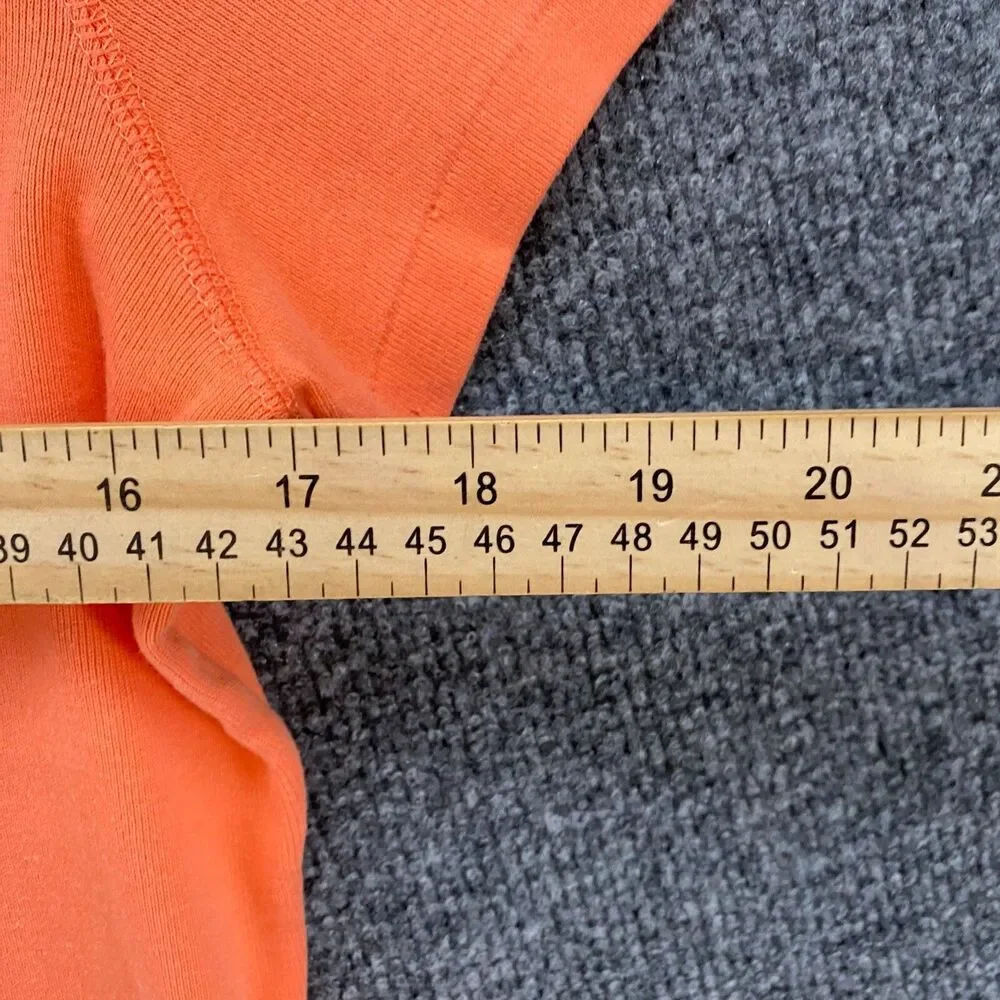 Ralph Lauren Sport Top Womens M Orange Crew Neck Y2K Classic Old Money‎ Preppy
